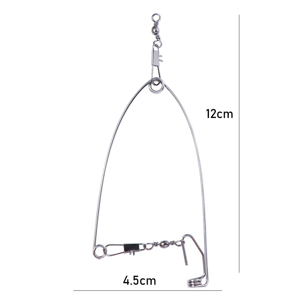 Lanfy Perangkat Memancing Otomatis Fishing Tackle Perlengkapan Memancing Stainless Steel Kecepatan Penuh Menangkap Ikan Perangkat Artefak Memancing Musim Semi Ejection Hook