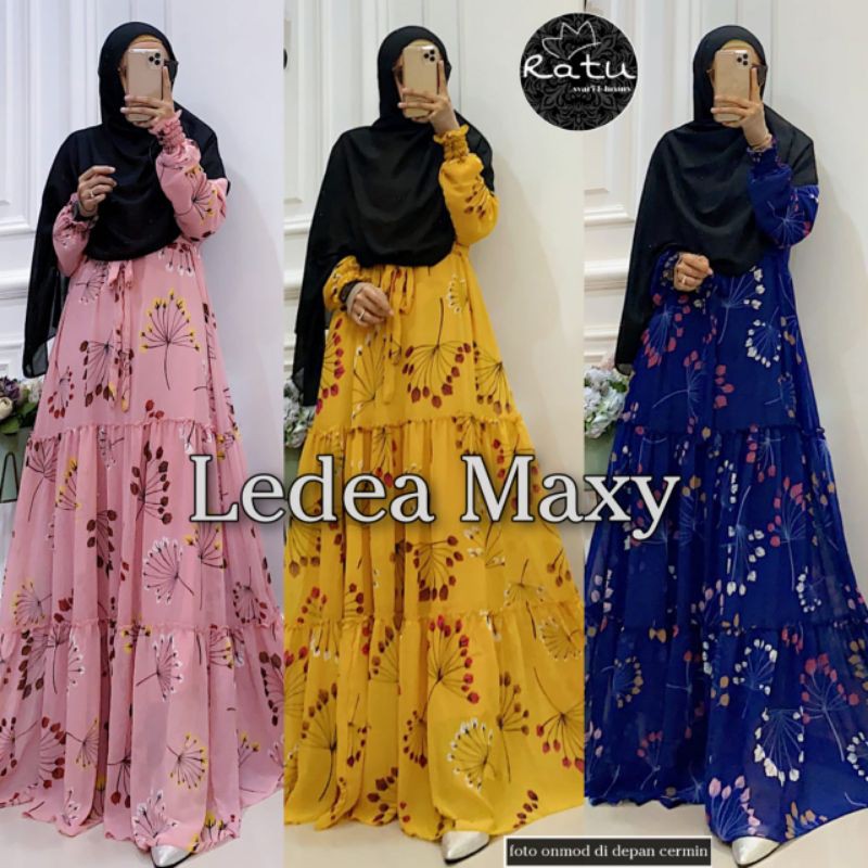 GAMIS MUSLIMAH / LEDEA MAXY ORI RATU/ CERUTY PRINTING