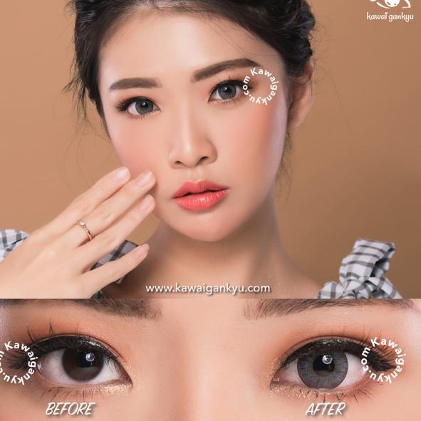 (TREN TERBARU) Kawai Gankyu softlens Voxie phoenix gray