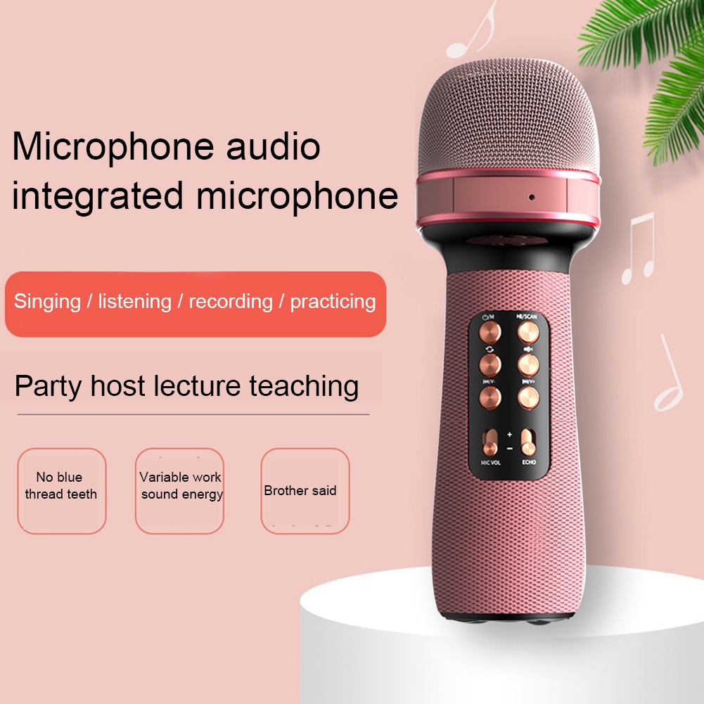 Mic Karaoke Wireless Microphone KTV Mikrofon Speaker Mikrofon Wireless Bluetooth Karaoke Player