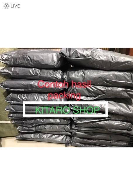 Kantong Plastik Bungkus Tebal Tanpa Plong Packing Online Shop 35 x 50