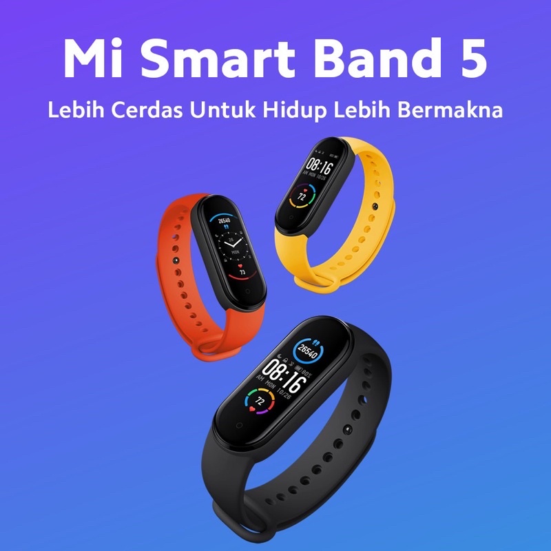 [JUAL MURAH CEPAT ORIGINAL]Xiaomi Mi Band 5 Smart Band - Miband 5 Sport Smartband Garansi TAM - Jam 