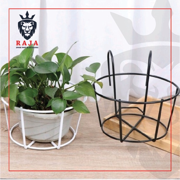 Gantungan Pot Tanaman Besi Balkon - Rak Pot Tanaman Gantung