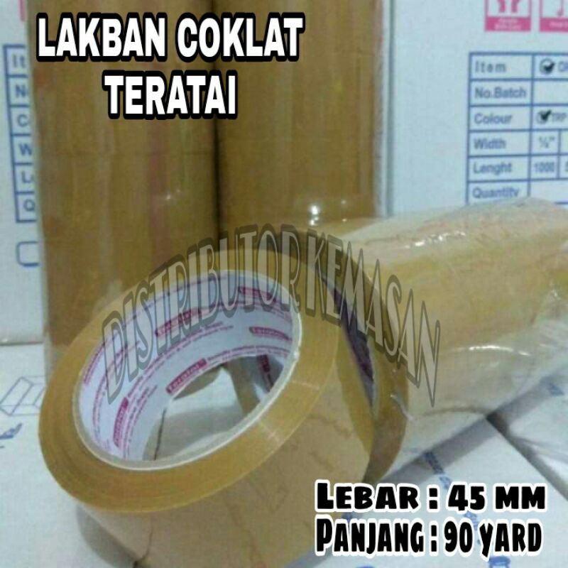 

ISOLASI LAKBAN TERATAI COKLAT 45 MM 90 YARD
