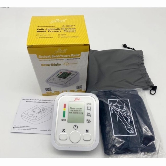 Tensimeter Digital JZIKI Pengukur Tekanan Darah Electronic with Voice Best Product