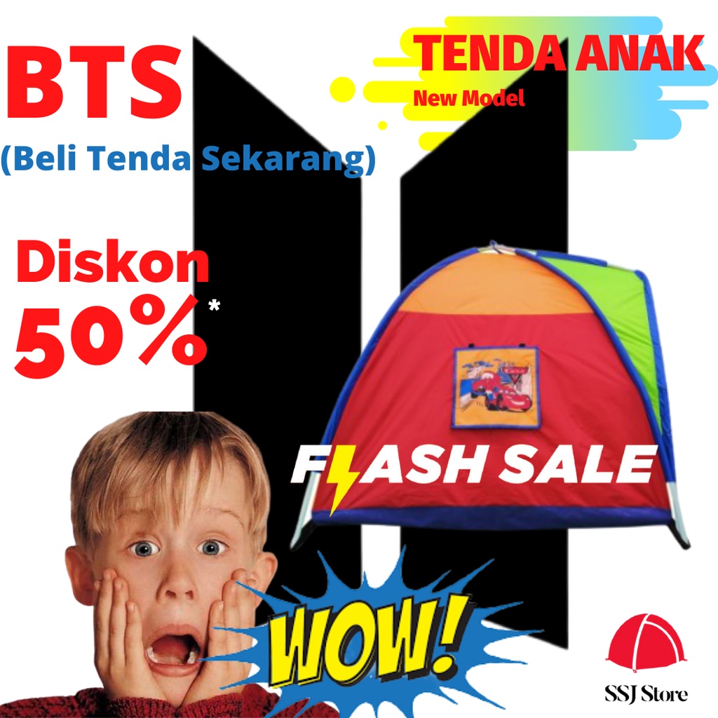 PROMO TENDA ANAK KARAKTER _ KEMAH KEMAHAN _ TENDA CAMPING MAINAN _ GRATIS ONGKIR _ COD