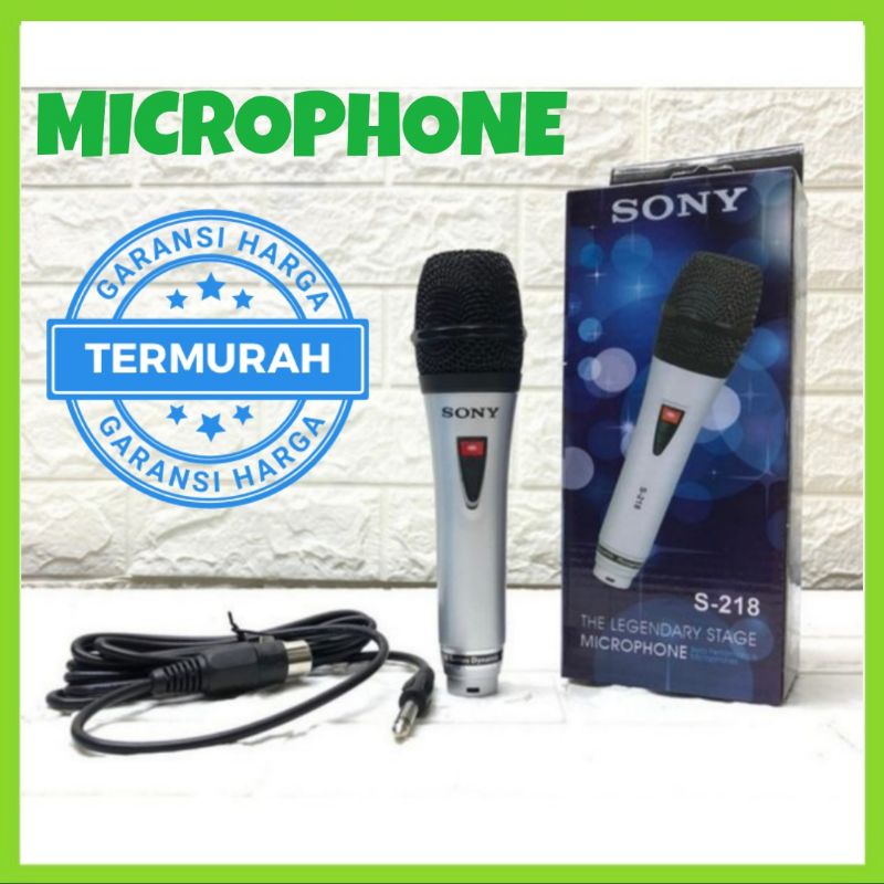 Mic Kabel Sony S 218 / Mic Sony Kualitas Bagus / Harga Grosir.!!!!