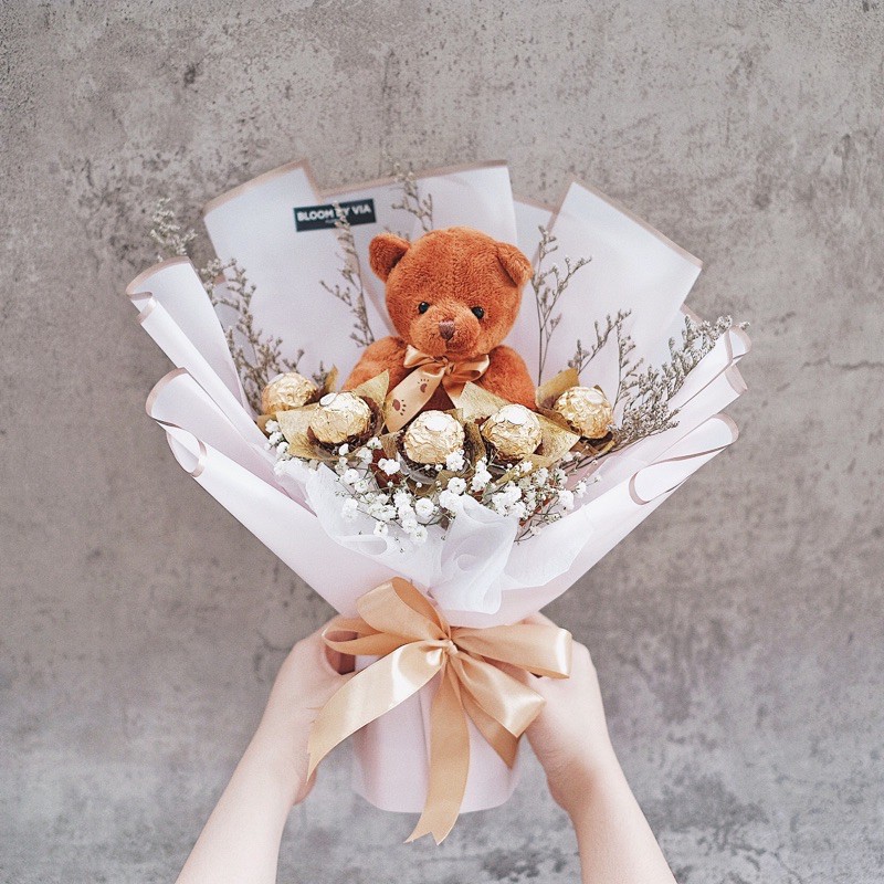 Buket ferrero / Buket Coklat / Ferrero Bouquet / Buket teddy / Buket wisuda / Graduation bouquet