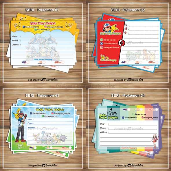 

Stiker label pengiriman Online / Offline Shop Seri Pokemon