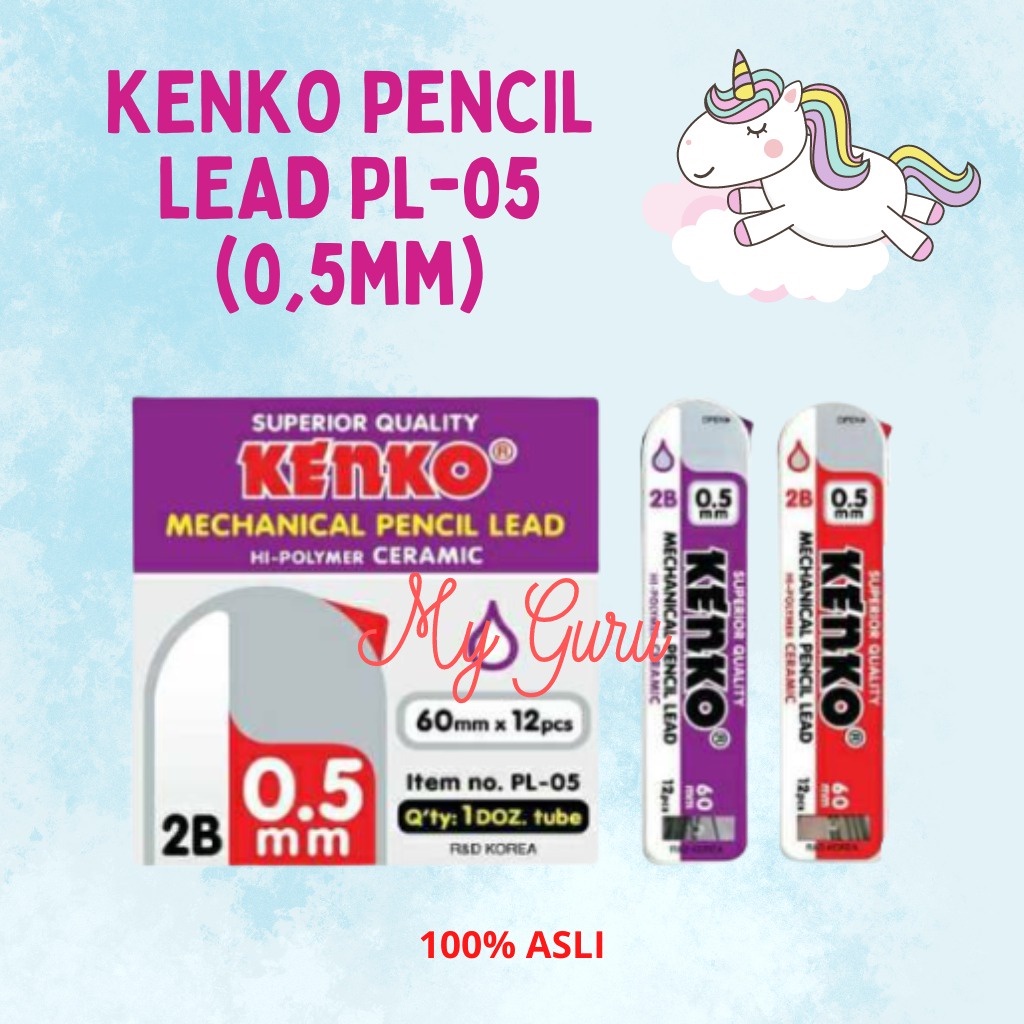

[PCS] ISI PENSIL MEKANIK 2B / LEAD PENCIL MECHANIC 2B KENKO PL-05 (0.5 MM)