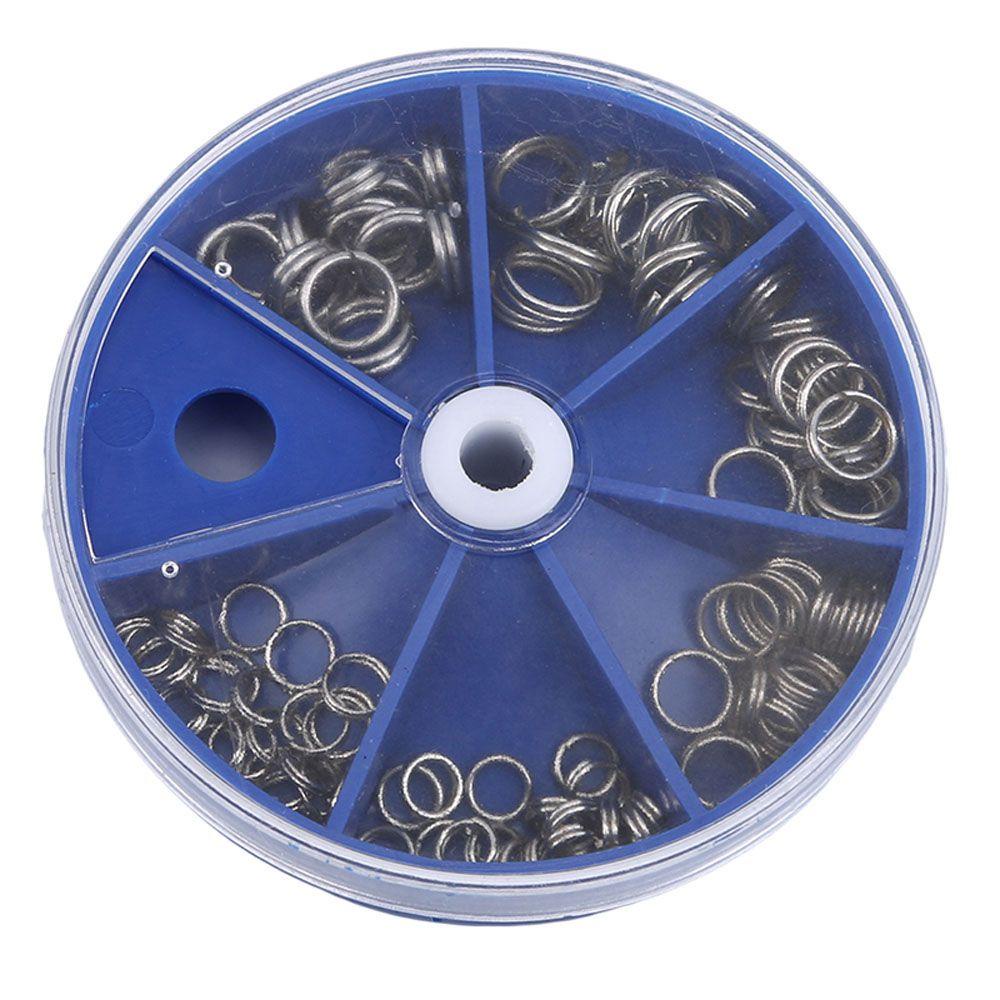 Lanfy Split Rings Double Loop 116Pcs/Lot Aksesoris Alat Pancing Cincin Split Memancing Stainless Steel