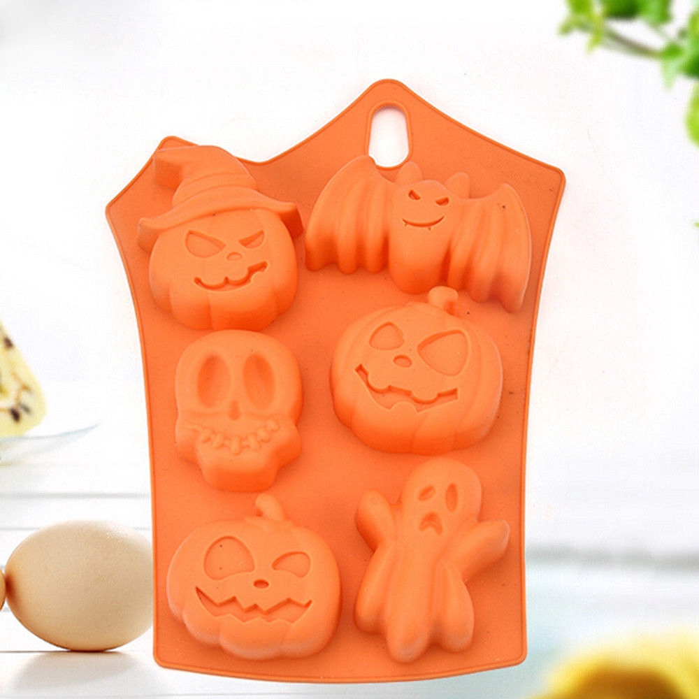 Cetakan Silikon Bentuk Labu Halloween Kreatif untuk Dekorasi Dapur