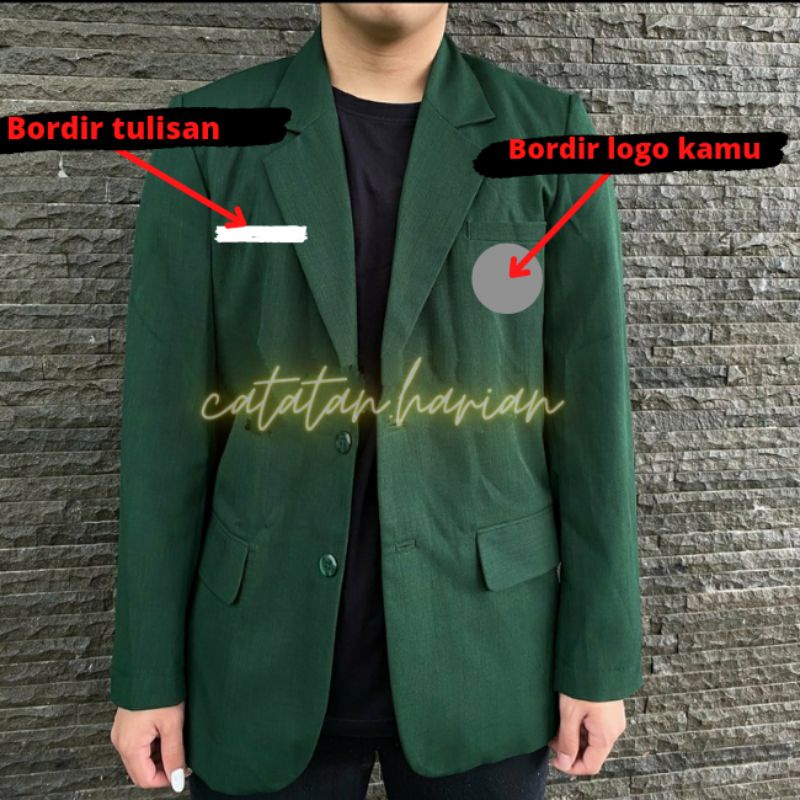 CUSTOM JAS ORGANISASI, JAS ALMAMATER, FREE BORDIR LOGO DAN NAMA