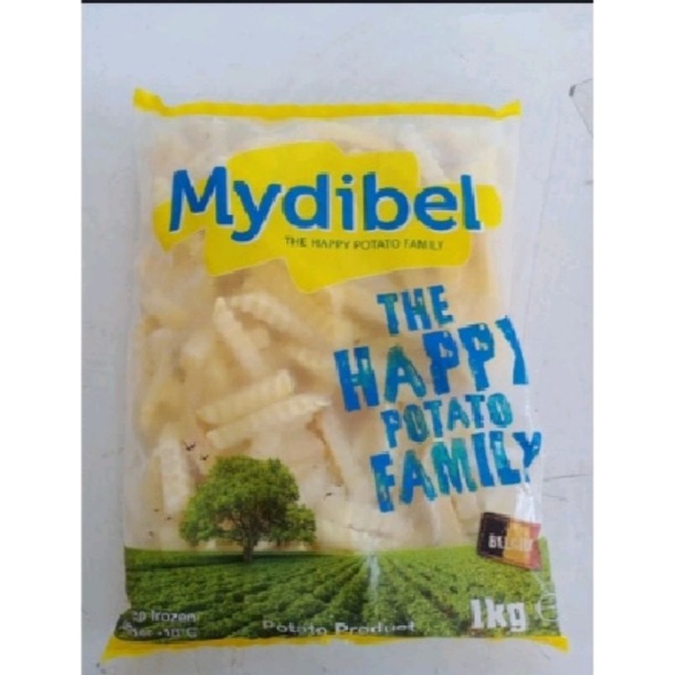 KENTANG CRINKLE CUT MYDIBEL 1 KG