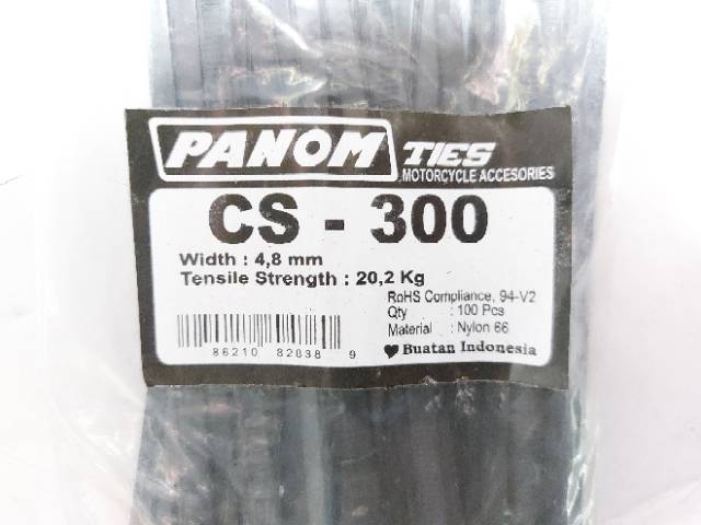 CABLE TIES TALI TIS KREK SIGMA HITAM UKURAN 100, 150, 200, 250, 300 MM