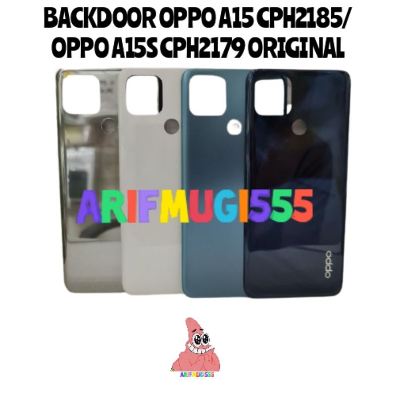 Backdoor Backcover Kesing Tutup Belakang Oppo A15 CPH2185-A15S CPH2179 Original