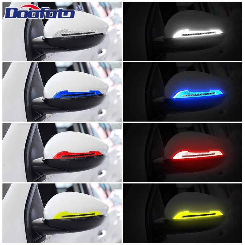 Stiker Reflektor 3D Spion Mobil Tebal Pelindung Spion Sticker Reflective 724