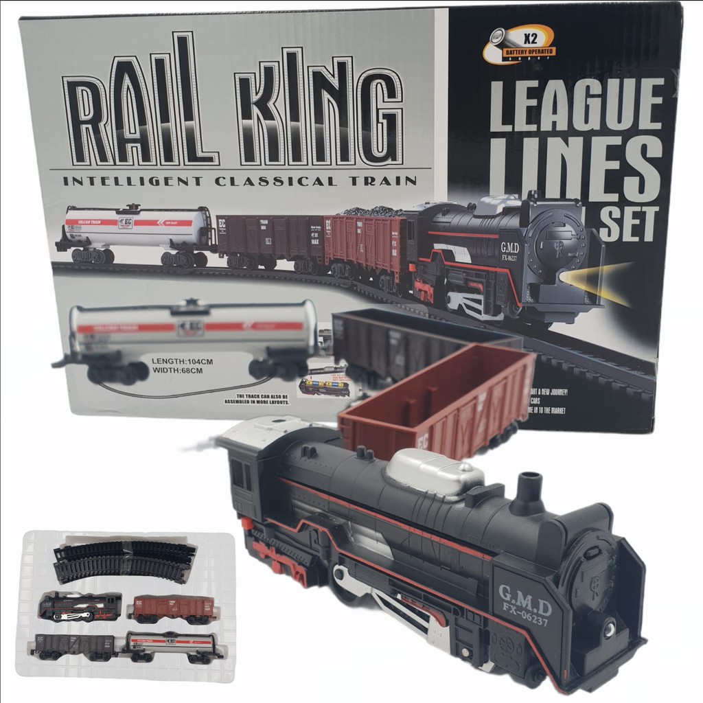 Toys Rail King Intelligent Classical Train Set TL01/Mainan Kereta Api/  Mainan kereta api berjalan