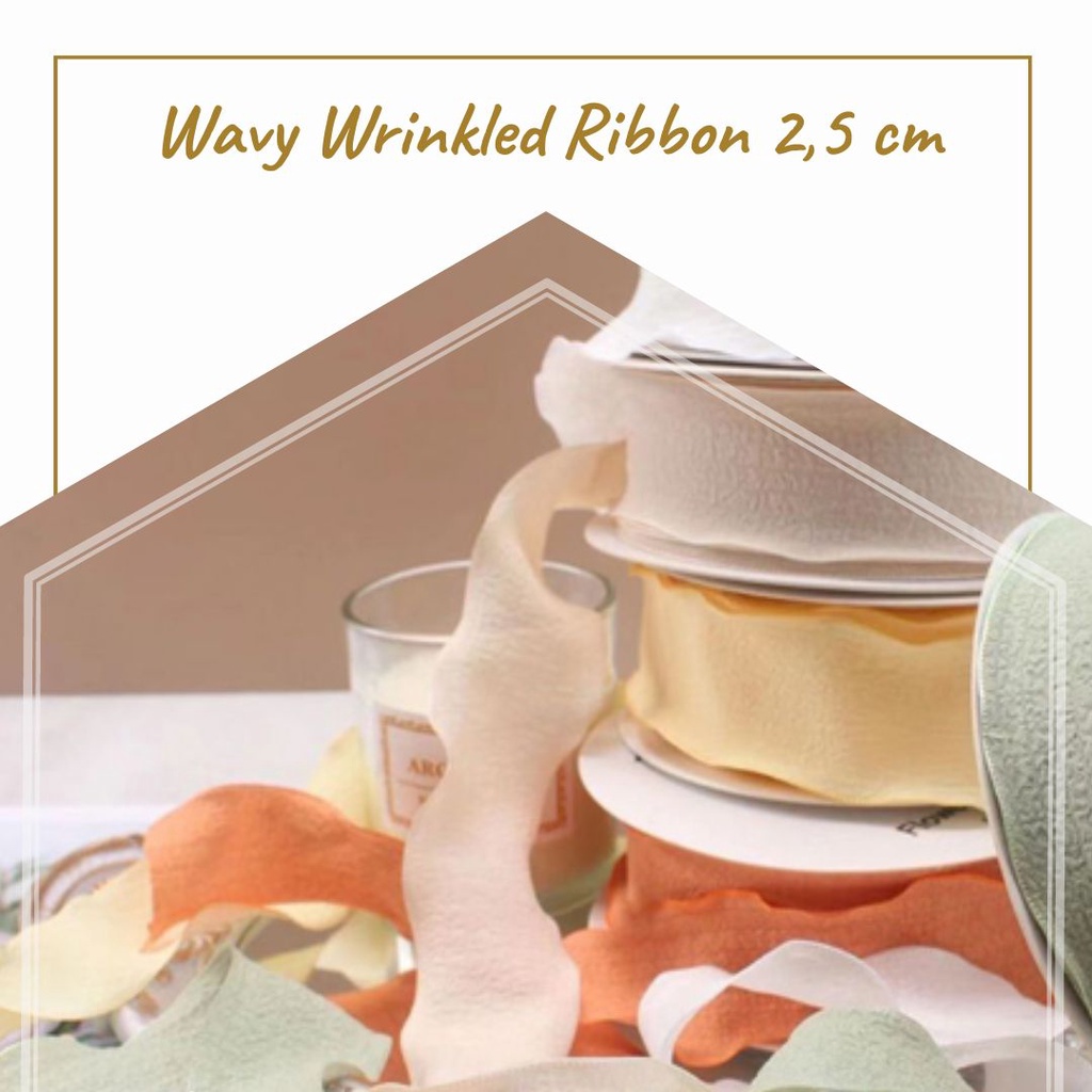 

WAVY WRINKLED RIBBON / PITA (PITA BUKET / PITA BUNGA / HIASAN BUKET / FLORIST SUPPLY)