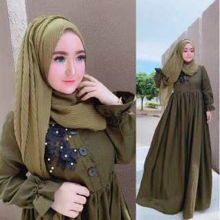  PROMO Melisa Dress Gamis  termurah  Baju  wanita Busui 