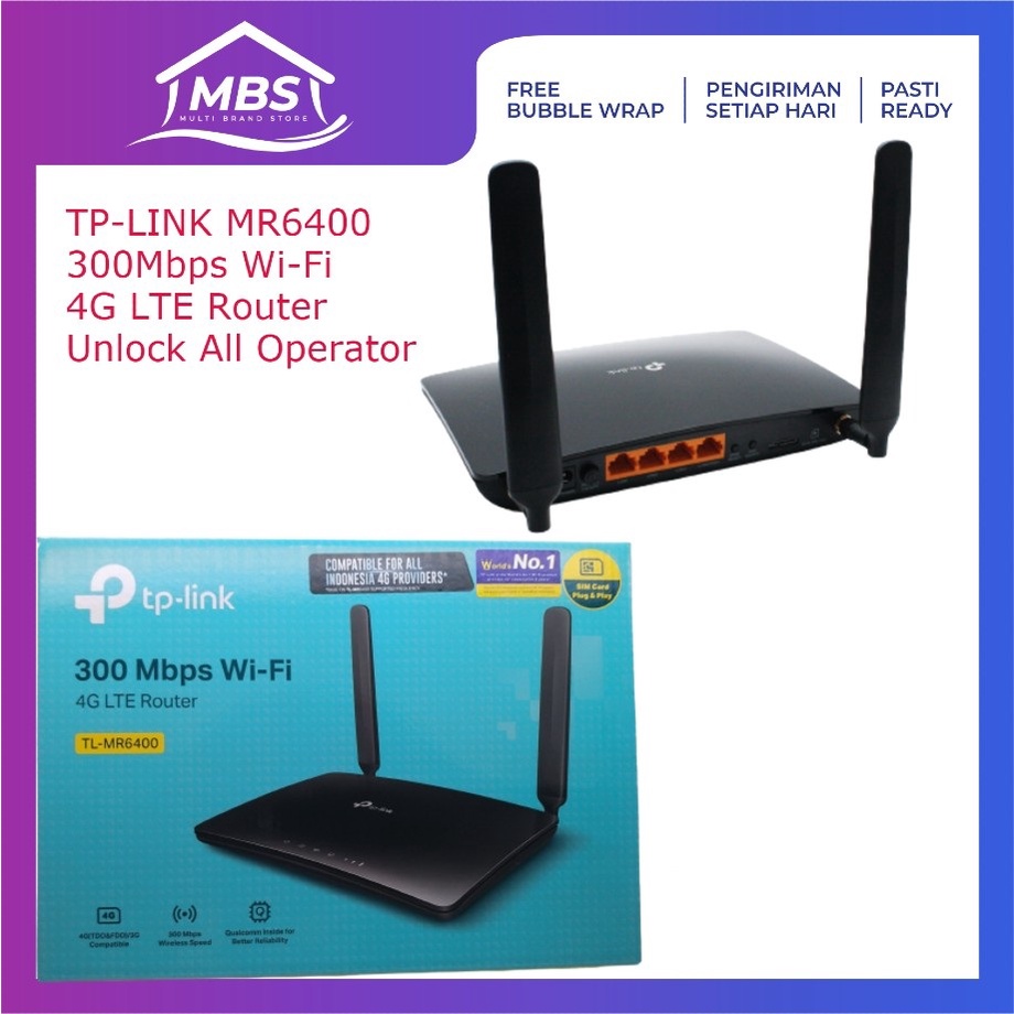 Router TPLINK TP-LINK MR6400 4G LTE All Operator Router  TP LINK TL MR6400 Tp-link MR 6400