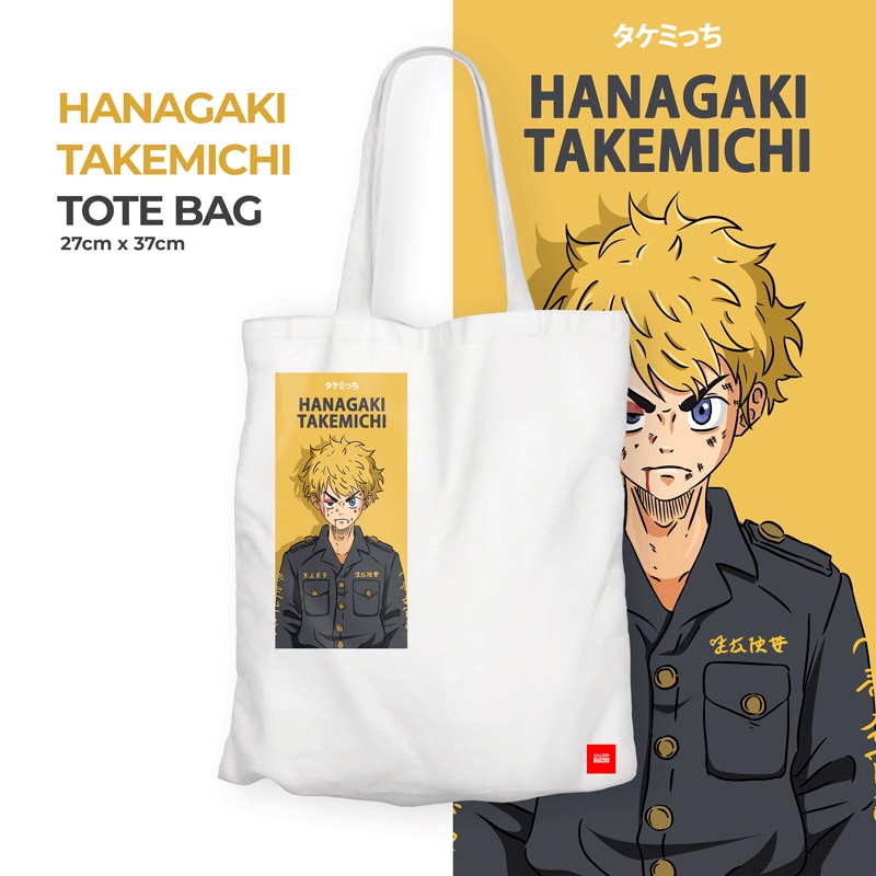 TOKYO REVENGERS Totebag Kanvas Anime Takemichi / Sano Manjiro / Totebag Anime / Totebag Resleting Kanvas Premium