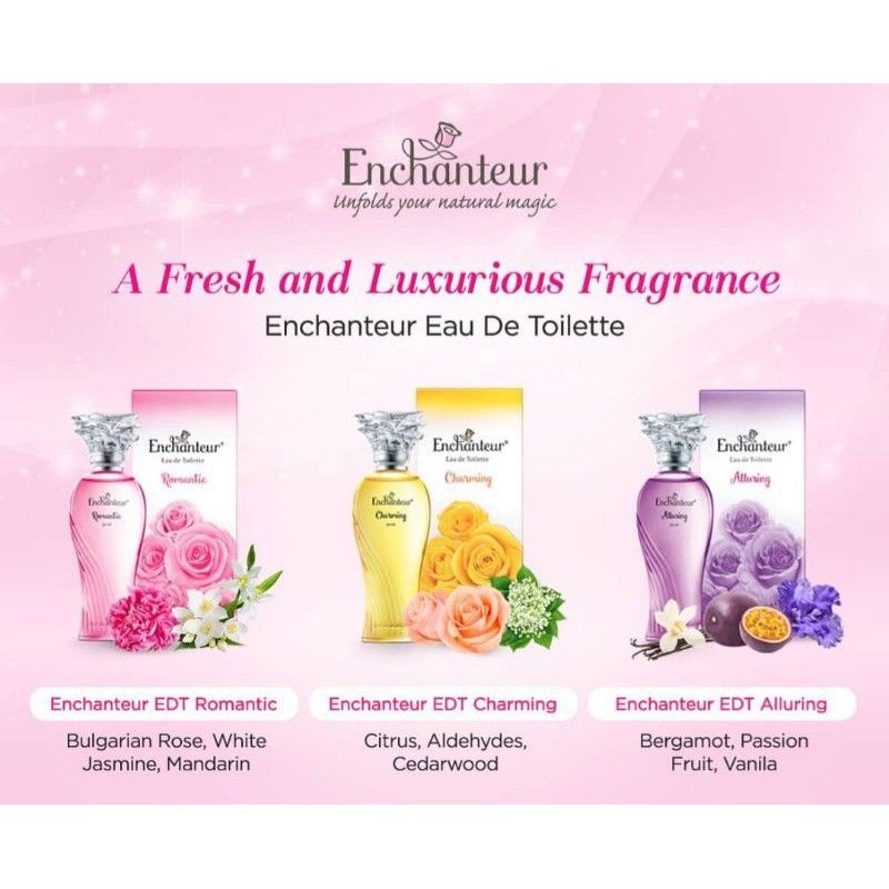Enchanteur Eau De Toilette Parfum Wanita Charming 50Ml