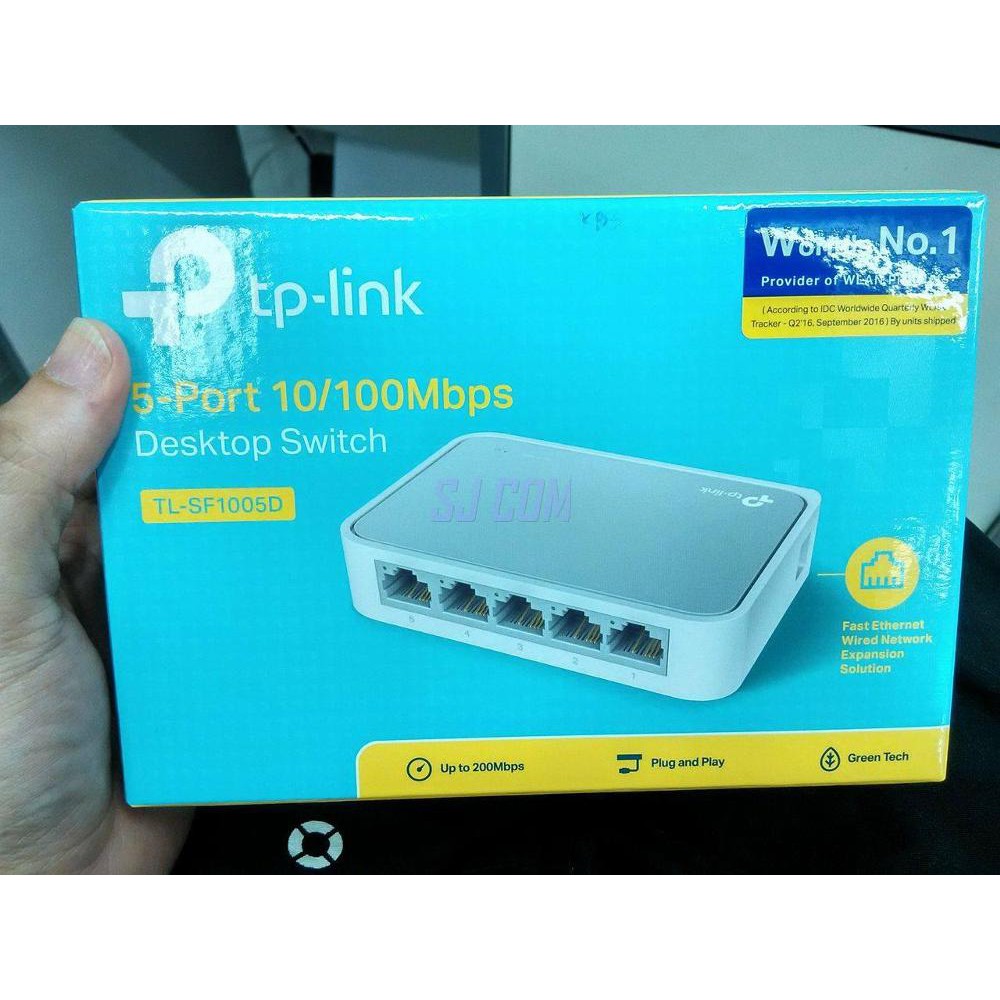 TP-LINK 5-PORT 10/100Mbps DESKTOP SWITCH TL-SF1005D ORIGINAL 100%