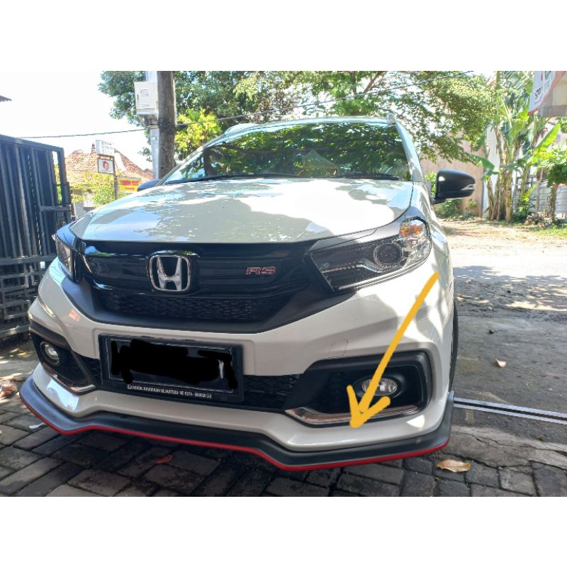 front lips honda mobilio rs list merah