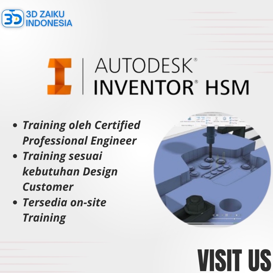 Pelatihan Autodesk Inventor HSM Training Design CNC Router CAD CAM