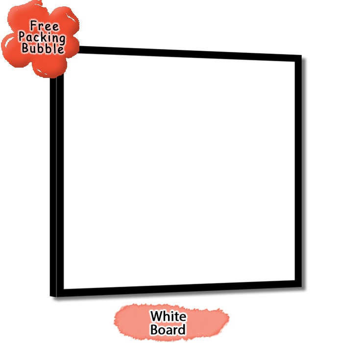 

White Board Melamin / Papan Tulis Putih Ukuran 20x20 cm