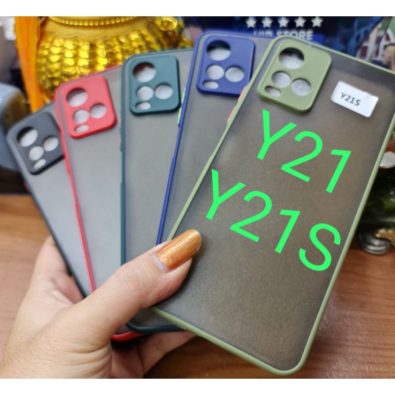 Case Slicon terbaru Vivo Y21/Y21S Case Dove Matte Mychoice