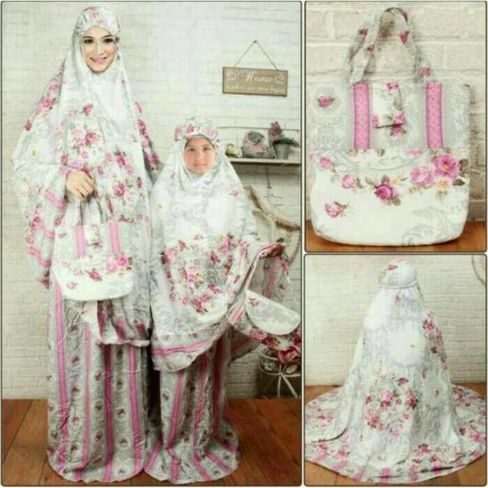 Promo Mukena Katun Rayon Couple Ibu Dan Anak