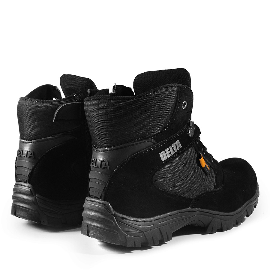 Sepatu Tactical Cordura Gurun Hitam 6 inci Safety Boots Pria Hiking Militer Outdoor