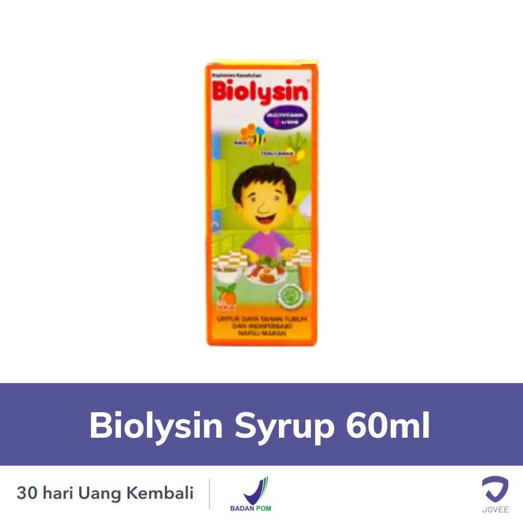 Biolysin Syrup - Vitamin Anak - JOVEE-60ml