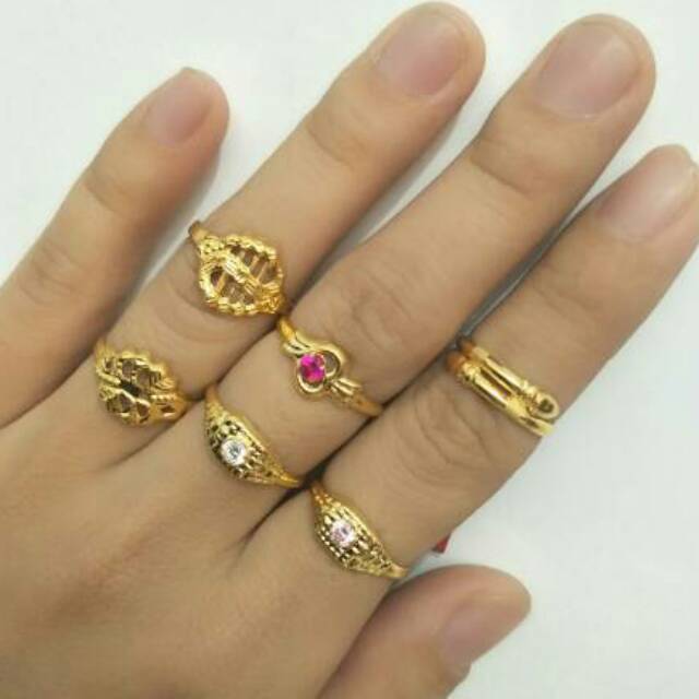 Cincin emas asli kadar 700 berat setengah gram  Shopee 