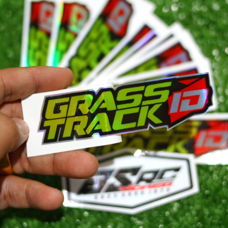 

stiker grass track id hologram / sticker premium