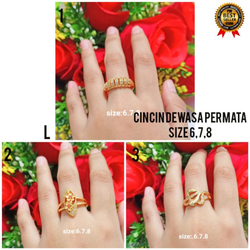 CINCIN XUPING DEWASA' TERBARU MOTIF PILIHAN LAPIS EMAS GOLD