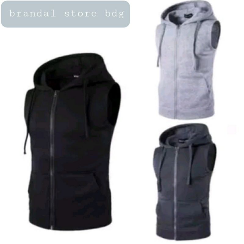 jaket/hoodie/sweater/rompi pria/wanita polos simple