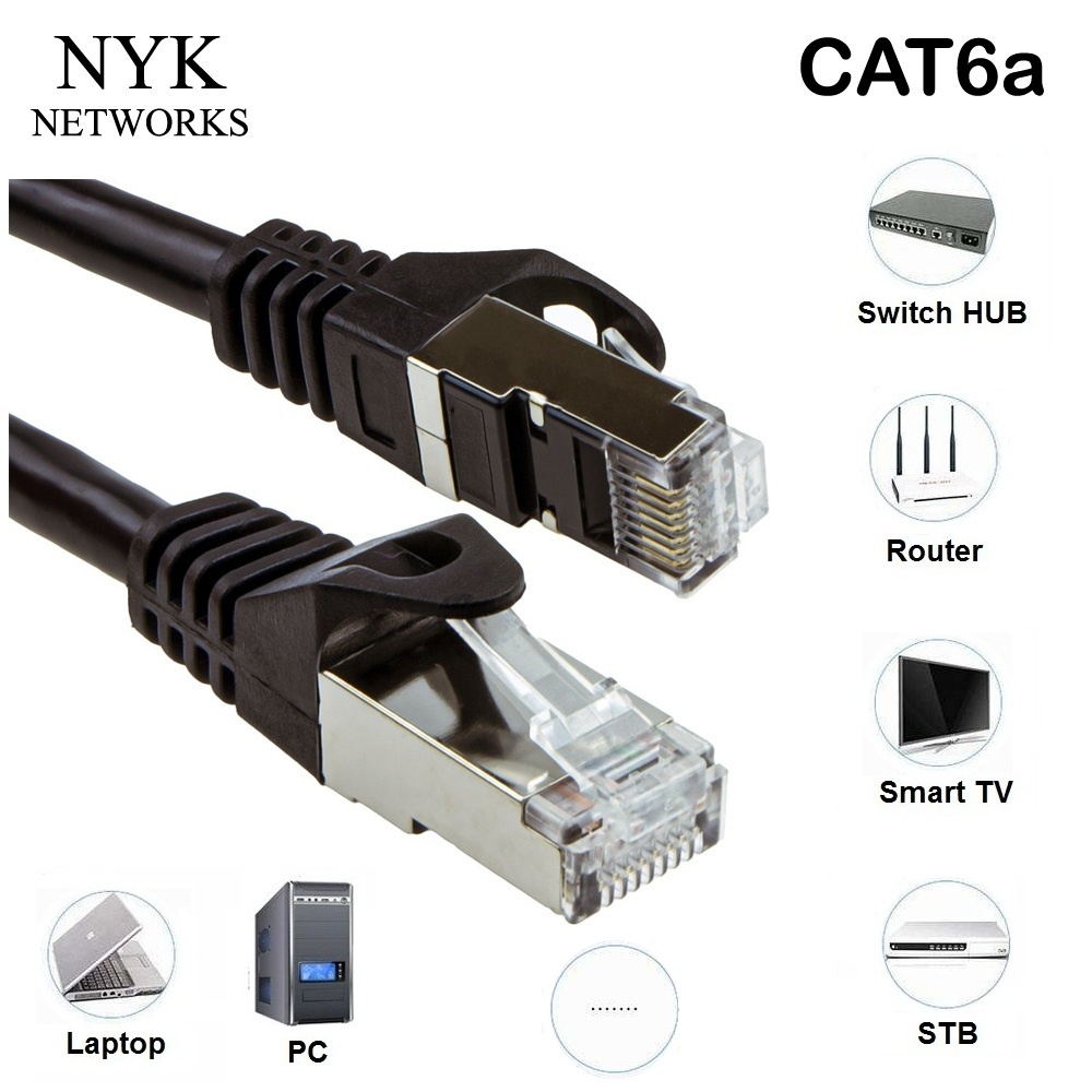 NYK Kabel Lan FTP Cat6A 25M RJ45 Internet Ethernet Cable