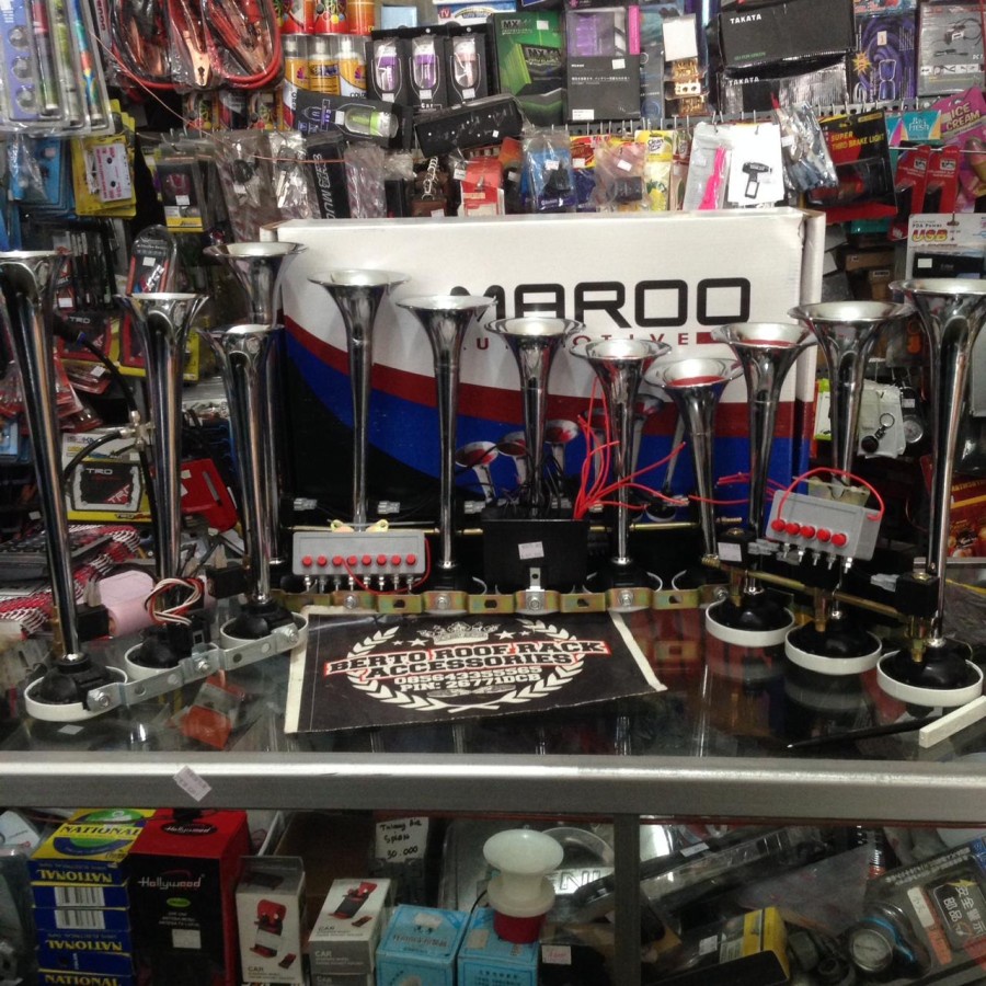 Klakson Mobil - Klakson Telolet Maroo 24 Volt 8 Tombol Nada Original Bawa'An Pabrik