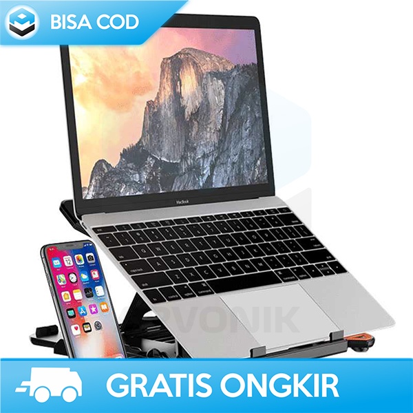 LAPTOP STAND SMARTPHONE HOLDER TAFFWARE ADJUSTABLE PLASTIC DESAIN X E5