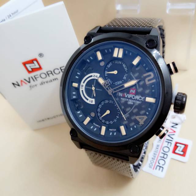 Jam tangan pria Naviforce 9068 original