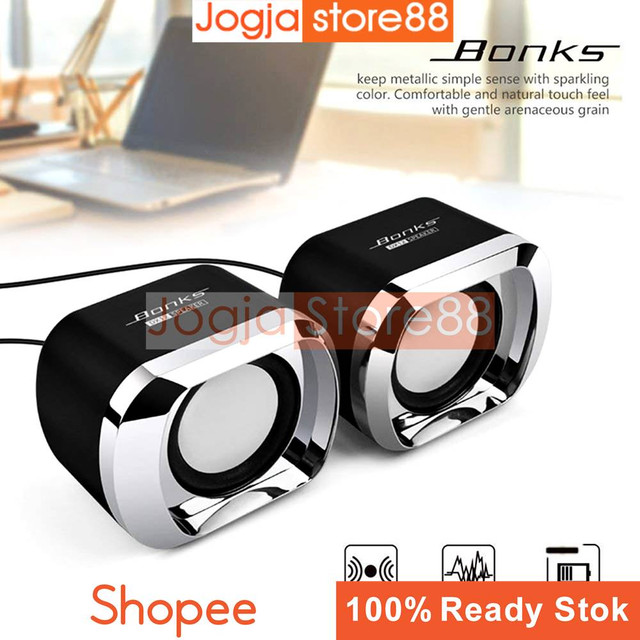 Jual Speaker Stereo Speaker Multimedia 2 Speaker Satelite Stereo Jack