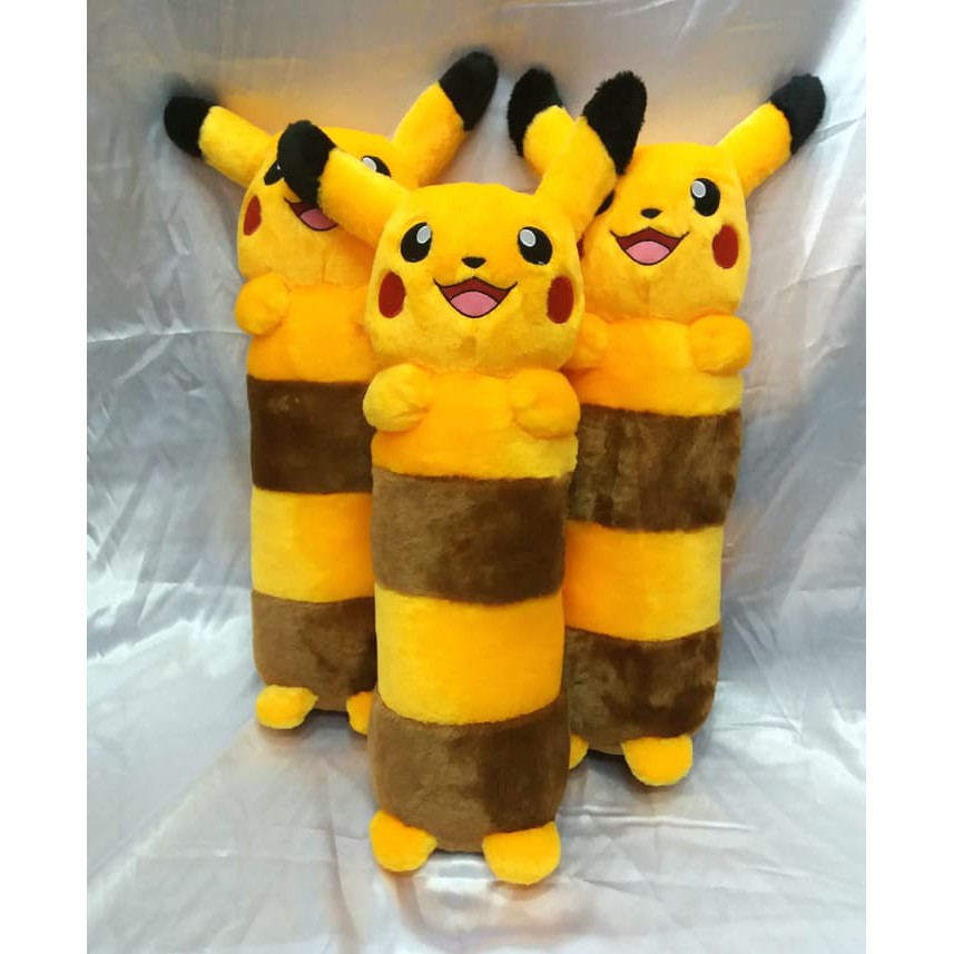 Boneka Guling Pokemon Pikachu Anak Bulu Import