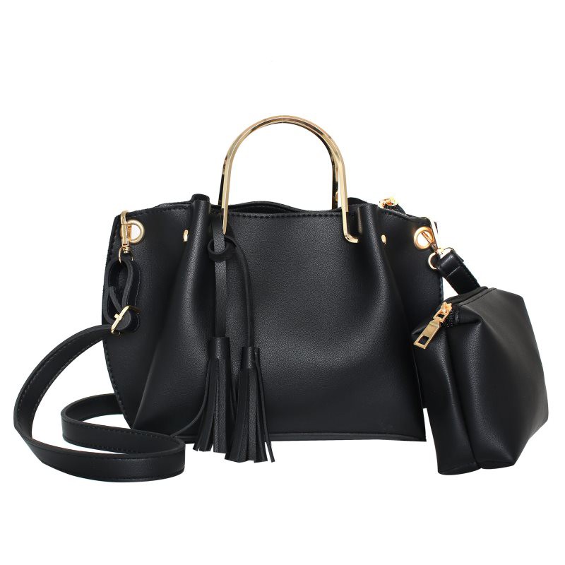 NS922190 BLACK/RED HANDBAG FASHION WANITA 2N1 IMPORT