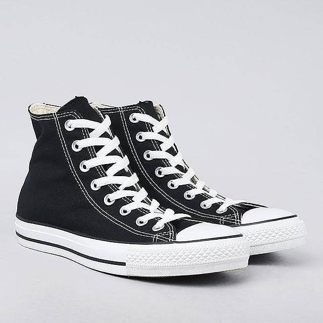 Sepatu Converse Allstar Classic Vietnam High Boots Tinggi Black White Hitam Putih sneakers Sekolah