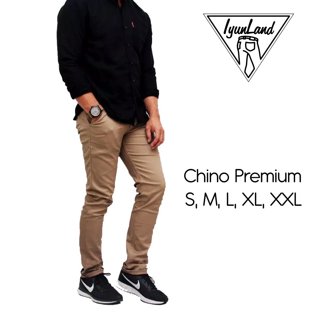 Celana Chino Pria Slimfit