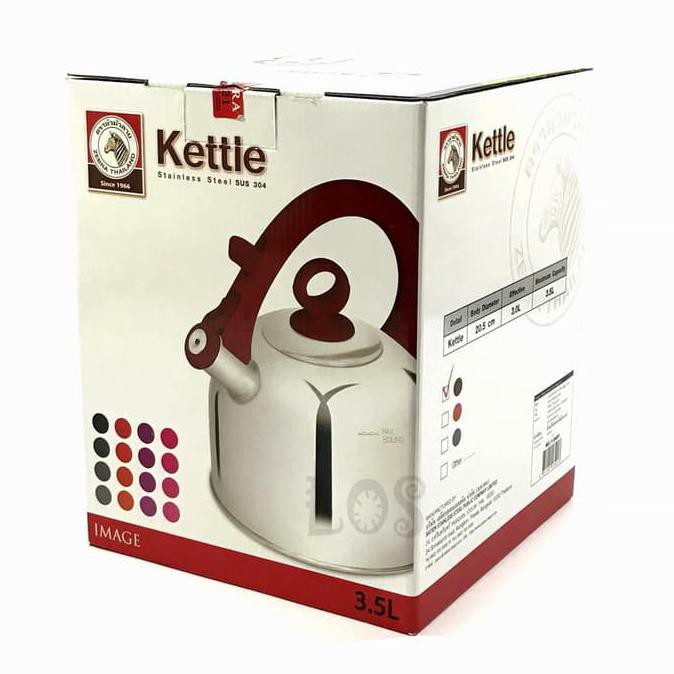 Zebra Stainless Steel Kettle 3.5Lt 113491 (00230.00097) - Terbaik 