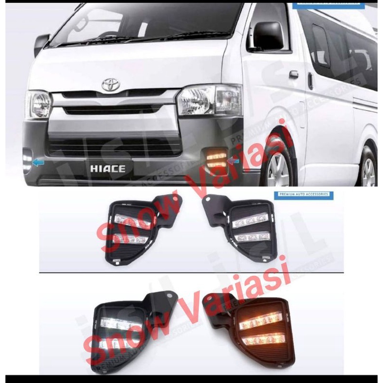 Fog lamp LED DRL hiace 2020 lampu kabut jsl